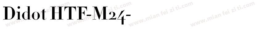 Didot HTF-M24字体转换